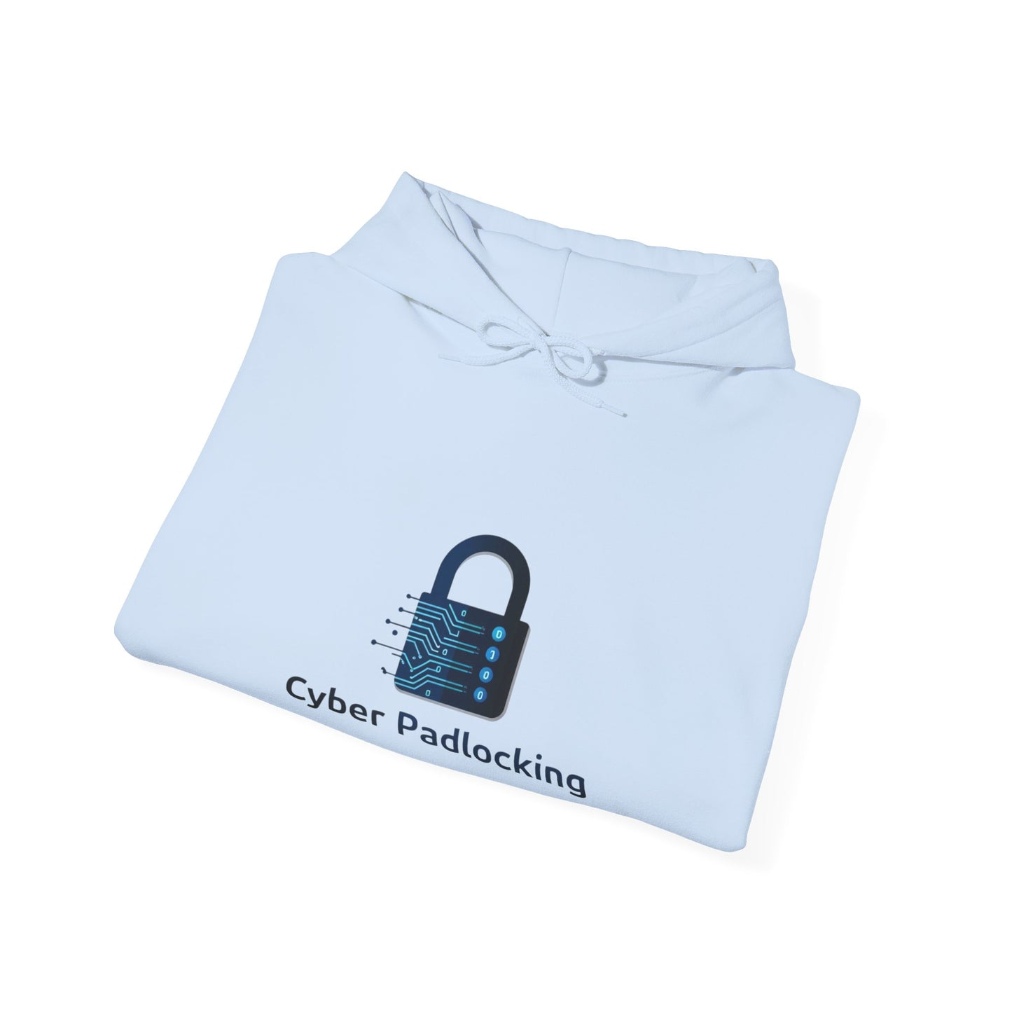 Cyber Padlocking Unisex Heavy Blend Hooded Sweatshirt - Tech-Inspired Comfort - Cyber Padlocking
